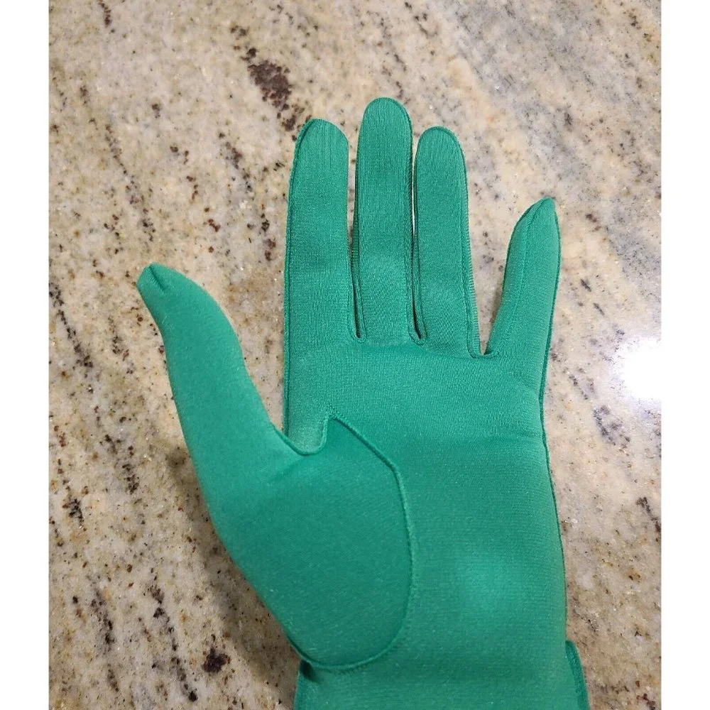 Vintage Size B M/L Green Nylon Stretch Formal 8